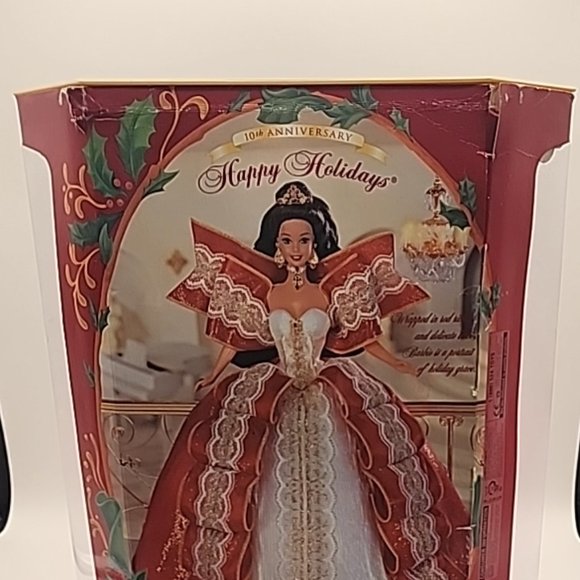 Happy Holidays 1997 10th Anniversary Special Edition Barbie Doll Mattel #17832 - Picture 6 of 11